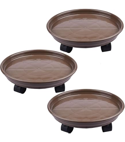 Skelang Portavaso per piante con ruote 30 cm, supporto per piante con