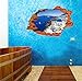 Produktbild 3D Wandsticker Santorin Meer Urlaub Wandtattoo Wandbilder Aufkleber als Dekoration im Haus