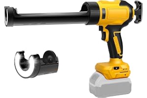 Batteripatronpress, kompatibel med Dewalt 20V-batteri, elektrisk patronpistol med LED-ljus och justerbara hastigheter, batter