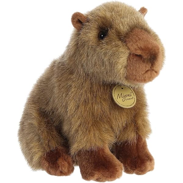 Capibara Pluche Sleutelhanger Zachte Capibara Hanger Voor Volwassenen Jongens Meisjes Kinderen Geruite Boog