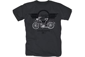 P-T-D T-shirt gris S51 Simson S 51 Enduro MZ TS ETZ POS DDR mobylette cyclomoteur