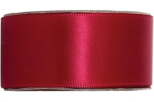 DOCRAFTS Anita's 3m Wide Satin Cabernet Coloured Ribbon, Ideal Fabric For Crafting, Gift Wrapping, Hair, Sewing, And Curling For Balloons And Gifts, Ribbons Are A Great Craft Item To Have In Craft Stash