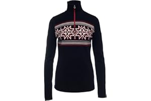Dale of Norway Tindefjell Damen Pullover - Damen Merino Wolle Pullover Slim Fit Viertelreißverschluss Wolle Ski Pullover für Frauen