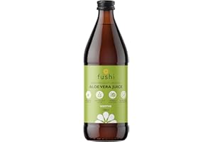 Fushi Organic Cold-Pressed Aloe Vera Juice 1000 ml | Ethical & Vegan Society Approved | Manufactured in the UK
