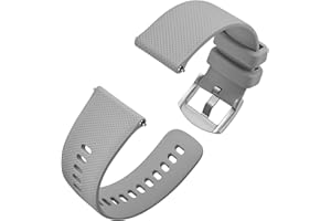 Anbeer Silicone Quick Release Watch Straps for Men Women, Rubber Replacement Watch Bands, Strap Width 16mm 18mm 20mm 22mm 24mm