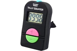 DOETYD Clicker Counter Electronic Hand 4-Digit Number Count Tally Counters for Coaching,Counting,Running,Fishing,Golf Scoring