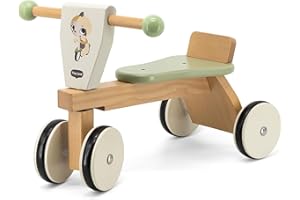 Tiny Love Triciclo Legno Bambini, Triciclo Cavalcabile, Bici Senza Pedali, Ruote Rivestite in Gomma, Supporta le Capacità Motorie, Sviluppo Cognitivo, Design Comodo e Naturale, 18-36 Mesi, Boho Chic