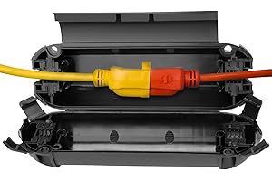 WEIGUDOC Elektrische Wasserdichte Box, IP54 Wasserdichte Kabelsafe-Box, Schutzbox für Verlängerungskabel, Sicherer Schutz für Verlängerungskabel im Freien, für Kabeldichtung für Gartensteckdosen (1pc)