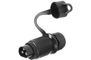 AGRISHOP 1 Pedazo Enchufe 3pines Tractor 12v, DIN 9680 CE ROHS Impermeable,Enchufe Remolque 3 Pines,Enchufe 3pines 12v per Agrícola Camión Caravana