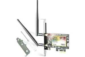 Ubit AX WiFi 6 Card Dual Band 3000 Mbps AX200 for Desktop Bluetooth 5.1 | MU-MIMO| OFDMA| Ultra-Low Latency（Supoort Win 10/11 64bit only）