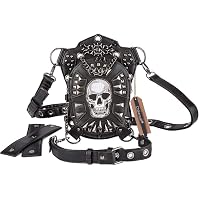 Chikencall® Gothic Steampunk Gürteltasche – Tactical Hip Bag Für Sport, Reisen, Radfahren