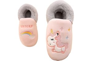 Unitysow Zapatillas de Estar por Casa para Niñas Invierno Zapatillas Interior Casa Caliente Pantuflas Calentar Pelusa Dibujos Slippers Niña Zapatos de Invierno