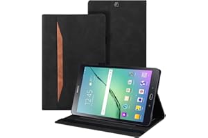 Auslbin Samsung Galaxy Tab S2 9,7 cala Etui (SM-T810/T815/T815/T819) PU skórzane etui z funkcją uchwytu na tablet do Samsung Galaxy Tab S2 9,7 cala, czarne
