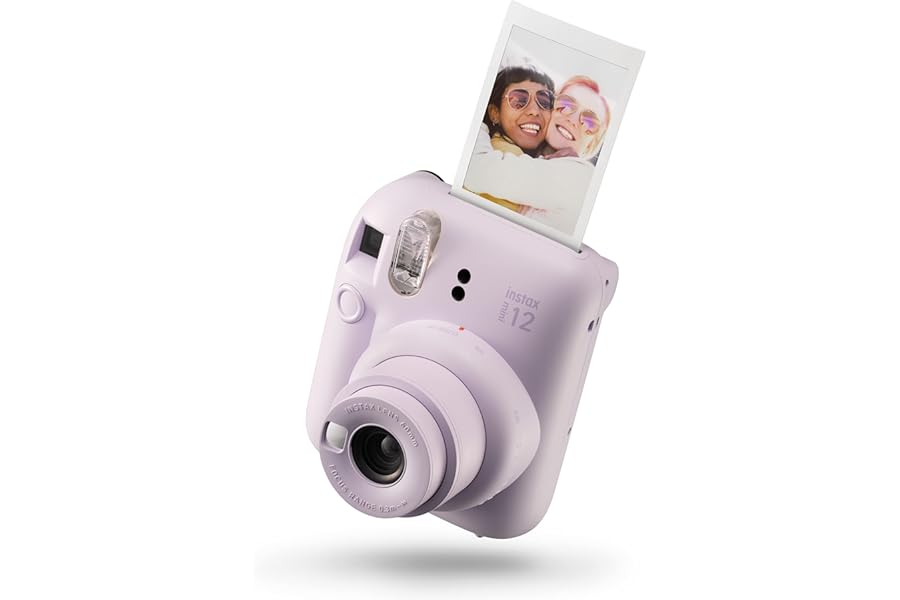 instax Fujifilm Mini 12 Instant Film Camera, Lilac Purple