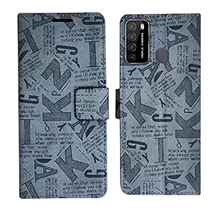 AD Enterprises Grey ATZ Flip Cover for Itel Vision 2