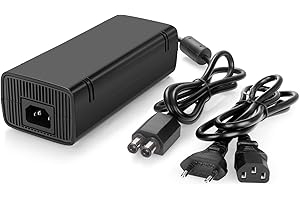 YCCSKY Alimentation Xbox 360 Slim, AC Adaptateur Secteur Brique Bloc Chargeur pour Xbox 360 Slim Console