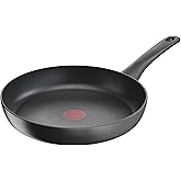 Tefal Ultimate On Bratpfanne 28 cm hoher Rand, Pfanne Induktion mit Titan Antihaftversiegelung, Thermo-Signal bei idealer Bra