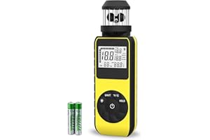 WapoRich Cup Windmesser Handheld, 360° Wind Speed Meter Gauge Tragbares Windmessgerät Messung 0,7～42 m/s, Temperatur (℃/℉) mit Kompass für HVAC, Segeln, Drohnenflug RQ-881M