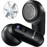 Portronics Lint X Rechargeable Fabric Lint Remover with 6 Stainless Steel Blades, 3 Speed Modes, LED Display, Detachable Lint