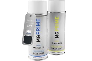 MG PRIME Billack sprayburk för Volvo 467 Magic Blue Pearl + klarlack