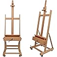 Cavalletto Per Artisti Meeden In Legno Di Faggio - Regolabile, Per Tele Fino A 109 Cm