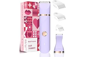 RAXMETRY Bikini Trimmer Women Lady Shavers for Women for Bikini Legs Armpit Pubic Hair Trimmer for Womens,Electric Shaver for Womens,Ceramic Blades IPX7 Waterproof,Wet and Dry Use,Purple