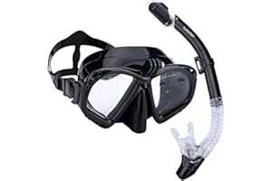 Supertrip Premium Snorkel Set Adult Diving Mask Snorkeling Diving Swimming Goggles Mask Dry Snorkel Set with Camera Mount
