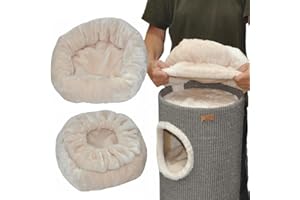 nanook Katzenbett Liegemulde Katzenliege Schlafplatz als Kratztonnen Erweiterung Zubehör beige