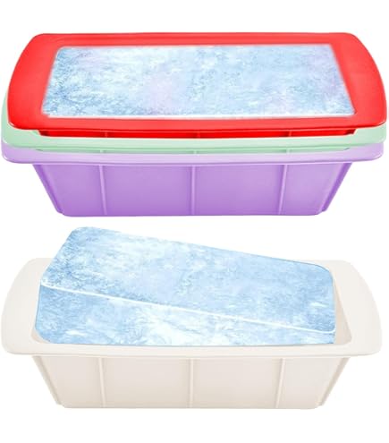 Stampo Cubetti Ghiaccio Giganti - 4 Vassoi Da 1kg Per Bagni Freddi, Frigoriferi E Utilizzi Creative