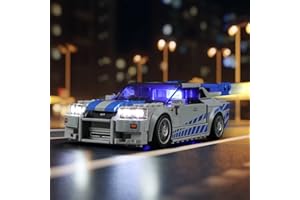 LIGHTAILING Juego de Luces para Lego-76917 Nissan Skyline GT-R (R34) de 2 Fast 2 Furious - Kit de iluminación LED Compatible con el Modelo de Bloques de construcción Lego - Modelo No Incluido