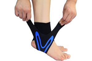 GHEART Supporto Caviglia,Cavigliera Sportiva,Cavigliere di Supporto Regolabile,Supporto per Caviglia Sportiva Elastica,Tutore Fascia Piedino Traspirante Regolabile da Uomo Donna Distorsione per Sport 1 Pezz