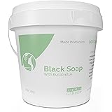 Fatima's Garden - Sapone nero (Beldi Soap) con eucalipto, sapone nero marocchino 100% naturale, scrub corpo, naturale, deterg
