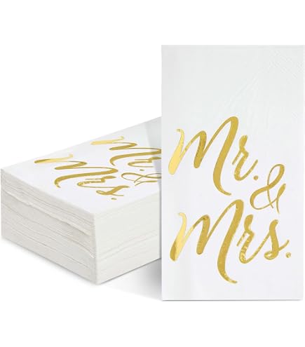 Servietten Mr & Mrs – Hochzeitsmotive, 33x33 Cm, 20 Stück, Rosa, Auch Für Serviettentechnik