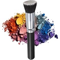TRIXES Flat Top Kabuki Make Up Brush - for Liquid, Powder or Cream ...