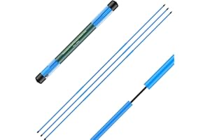 AMRTA Varillas de alineación de golf, herramientas de entrenamiento de columpio de 48 pulgadas, se adapta a bolsas de golf, pegatinas de excursión para entrenamiento de práctica (3 piezas plegables)