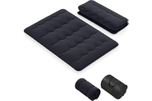 GIANTEX Materac podłogowy 140 x 200 cm, materac futon, japoński, mata tatami, składany i przenośny, z torbą do noszenia i zdejmowaną poszewką, do spania w pokoju gościnnego