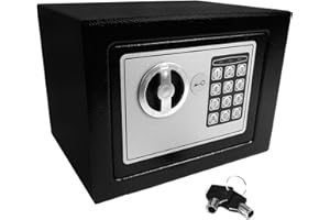 HYFIVE Accueil haute sécurité Coffre-fort Coffre de rangement sécurisé avec clavier et verrouillage par clé