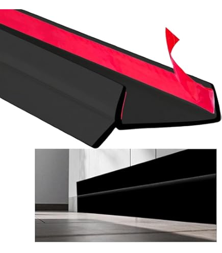 Küchen Sockelleiste Abdichtungsprofil - Selbstklebende Silikon-Dichtung Für 15-17mm Sockel, 3,5m Grau