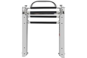 KAOLALI Scala Marina in Acciaio Inossidabile a 4 Gradini Scaletta Per Piscina Barche Scaletta Telescopica Estensibile per Barca Imbarco Pieghevole Nuoto Scale Capacità per Barca Marina Piscina