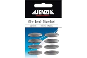 Jenzi Lot de 8 plombs de pêche au plomb - 5 g