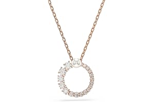 Swarovski Matrix Collection Necklace, Crystal pearl, Round cut