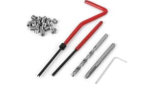 Strumento Riparazione Testata Cilindro Kit Riparazione Filettatura Candela - Set Maschi E Inserti M10x1.0 E M12x1.0 Strumento Filettatura - Foto 4