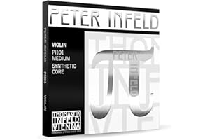 THOMASTIK-INFELD Thomastik Cuerdas para violín Synthetic Core Peter Infeld juego 4/4 Mi en estano