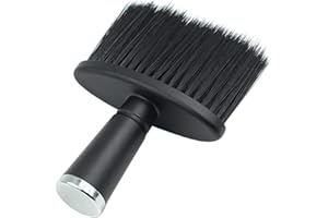 YDYSAA Barbiere Collo Spolverino Pennello pulizia Spazzola per Spolverare il Collo Collo Duster Pennelli Spazzola per spolverare al Collo per il Taglio dei Capelli, Parrucchiere Parrucchiere Barbiere(Nero)