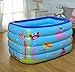 Produktbild LXQGR Aufblasbares Schwimmbecken, Family Pool Schwimmbad Swimming Pool mit Flicken-Reparaturkit, Umweltfreundliches PVC und BPA-Freie Konstruktion,130*85*70Cm