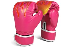 Flexzion Kids Boxing Gloves for 3-8 Ages All-Purpose Training Punching Bag Mitts w/Wrap-Around Support, UFC Sparring Kickboxing Sandbag Sports Fitness Exercise Equipment Boys Children
