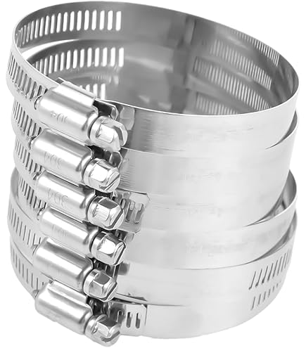 Fascette Stringitubo In Acciaio Inox 304 - Set Da 10 Pezzi, Regolabili 60-80mm, Per Tubi Acqua E Auto - Foto 3