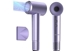 KARFUN Lonen Haartrockner,200 Millionen negative Ionen & Smart Thermostat Haarpflege, 110.000 U/min bürstenlosen Motor, 5X schneller trockenes Haar, 57dB geräuschlos Reisetrockner Muttertag Geschenk