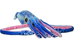 Wild Republic Print Plush Wr, Color Calamar Azul (23548)