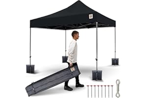 3x3m Pop Up Gorilla Gazebo Fully Waterproof Heavy Duty with Leg Weights Wheeled Carrybag Eight Heavy Duty Pegs and Guy Rope Set